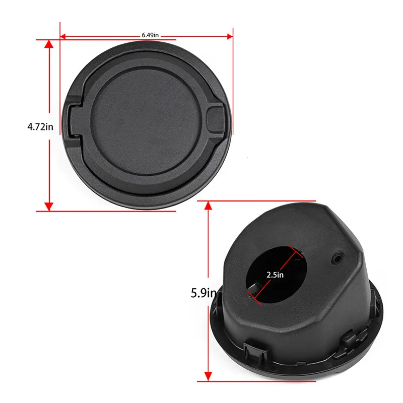 Sansour Tank Covers for Jeep Wrangler JL 2018+ ABS Car Gas Fuel Tank Cap Cover Accessories for Jeep Wrangler JL 2019+