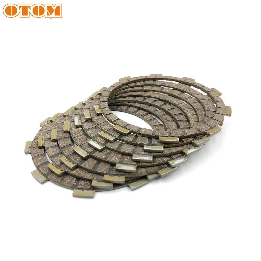 OTOM Motorcycle Engine Clutch Friction Plates Steel Discs Kits For YAMAHA DT230 LONCIN MT250 KEWS KAYO KT250 Motocross Enduro