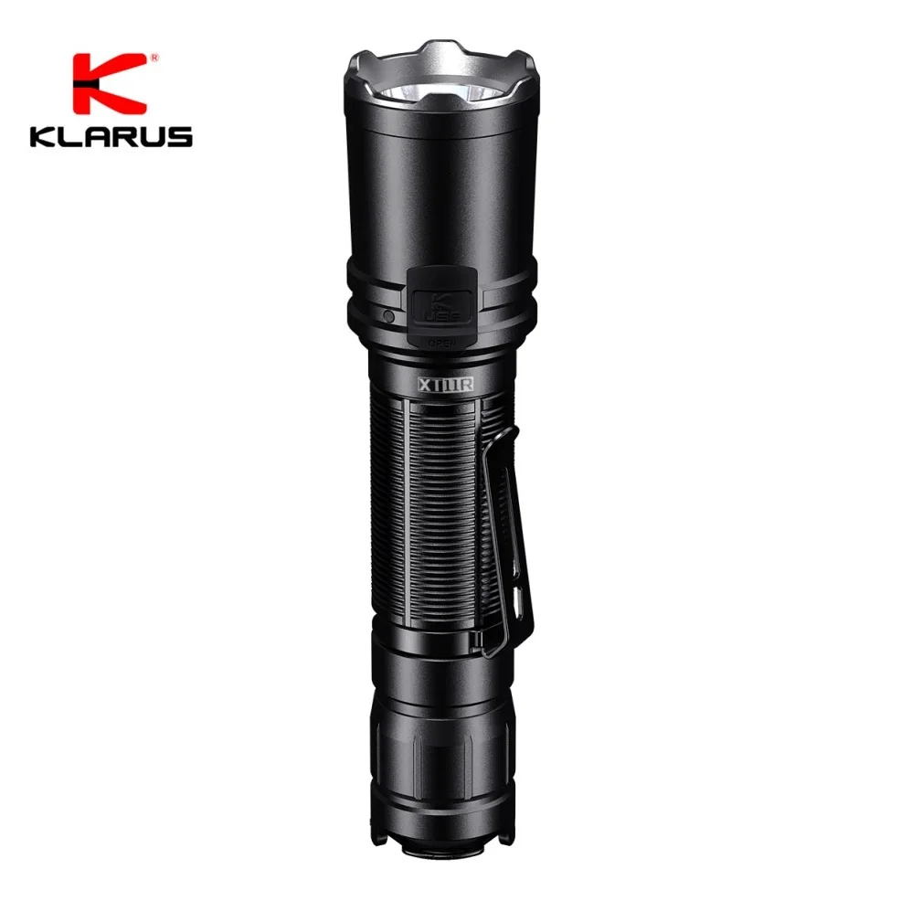 KLARUS  XT11R Tactical Flashlight LUMINUS SST 40 1300LM Rechargeable Torch Lighter with 18650 Battery for Camping Hiking