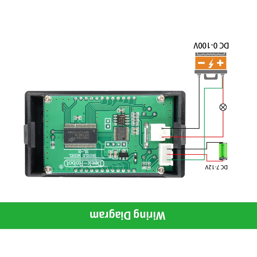 DC 110V/10A 50V/5A LCD Digital Voltmeter Ammeter Wattmeter Voltage Current Power Meter Voltage Current Tester Detector 1000W