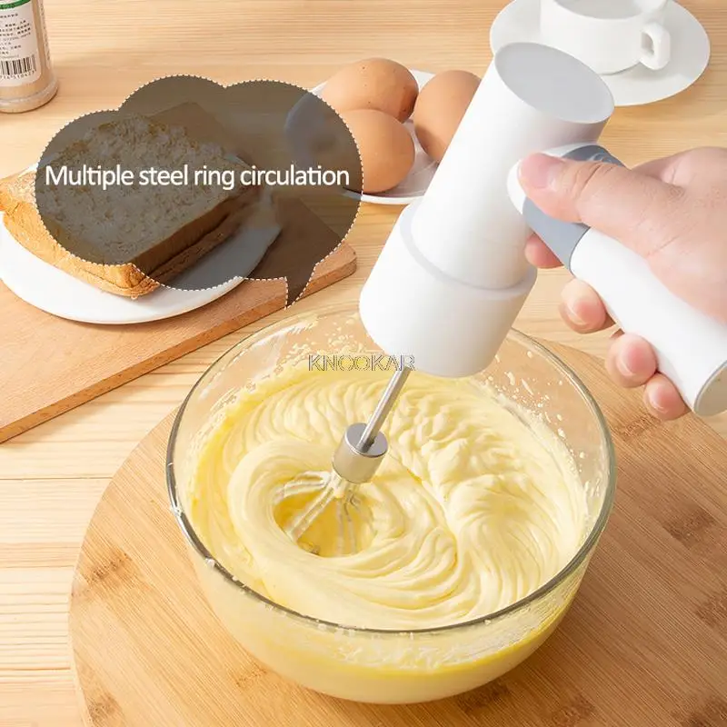 2000mAh Electric Food Mixer Handheld Egg Beater Milk Frother Foam Maker With 2 Whisks Kitchen Blender For Milk Coffee Egg 5V