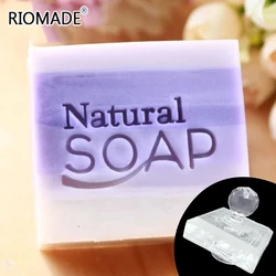 Natural Handmade Soap Stamp Clear Diy Natural Plexiglass Soap Chapters with Handle Acrylic Soap Making Chapters Customize Good