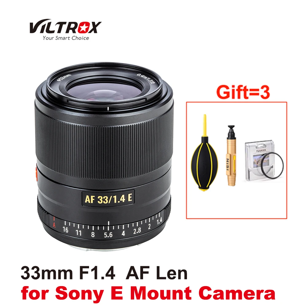 Viltrox 33mm F1.4 STM Lens Auto Focus APS-C for Sony E-mount Mirrorless Camera A7M3 A9 A7RII A7C A7II A6600 A6500 A6300 A7 NEX-6