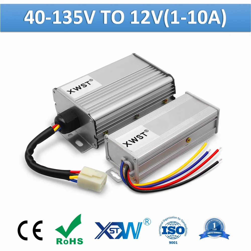 XWST Isolated DC DC Converter 40-135v 48v 60v 72v 90v 110v 120v to 12v Step Down Buck Converter Power Supply