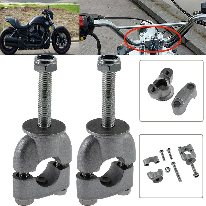 

22mm 7/8'' Motor Cycle Handle Risers Clamps Bar Kit Metal Mount Clamp For Motorcycle Handle Bar Steering Gear Pressing Block