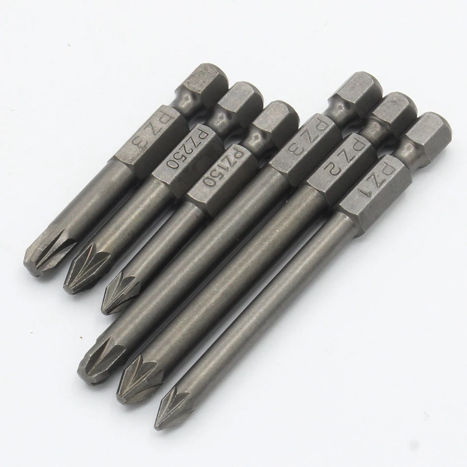 PZ1 PZ2 PZ3 Screwdriver Bit Magnetic Pozidriv Pozi Screwdriver Set 1/4\