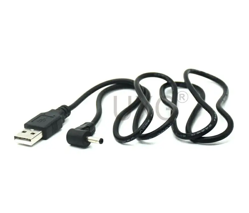 Câble de chargement USB A mâle vers Jack 3.5, adaptateur d'alimentation 5V pour HUB, 90 à droite, 3.5mm