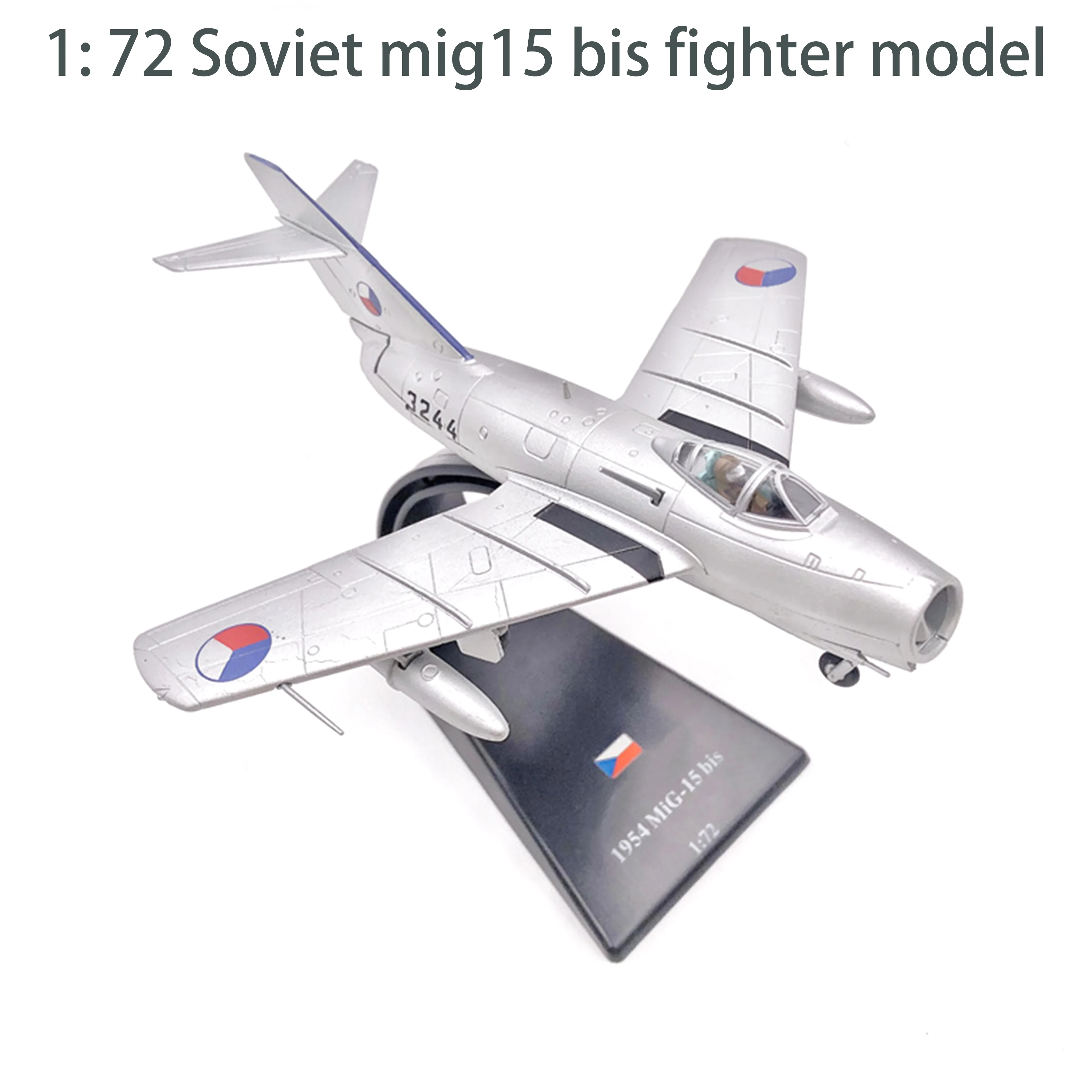 

1: 72 Soviet mig15 bis fighter model Czech Air Force Alloy simulation finished products