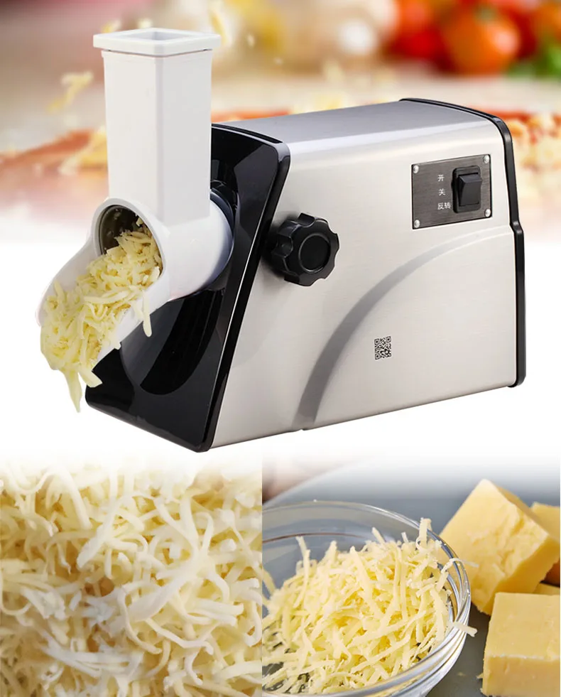 Cheese Slicer Electric Commercial Automatic cheese Shredder Cheese shredding Cheese Grater Household Cheese slicing machine