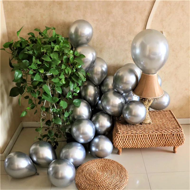 Metal Chrome Balloon Latex Helium Balloons Birthday Party New Year Decoration Wedding Room Decor Baby Shower Globos Supplies image 3