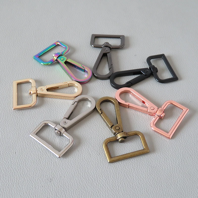 

50Pcs/Lot Wholesale Metal Hardware Snap Hook Lobster Clasp Pet Leads Carabiner Belt Buckles Bag Sewing Parts DIY Accessories