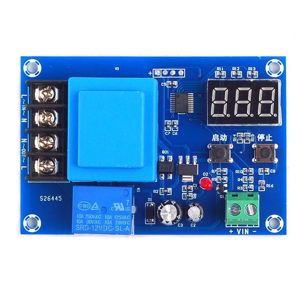 XH-M602 Digital Control Battery Charging Control Module AC 220V Lithium Storage Battery Charger Control Switch Protection Board