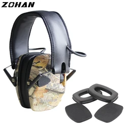 ZOHAN Electronic Earmuff NRR22DB Single Microphone Hunting Earmuffs Tactical Replacement Ear Cup for Shooting Hearing Protection