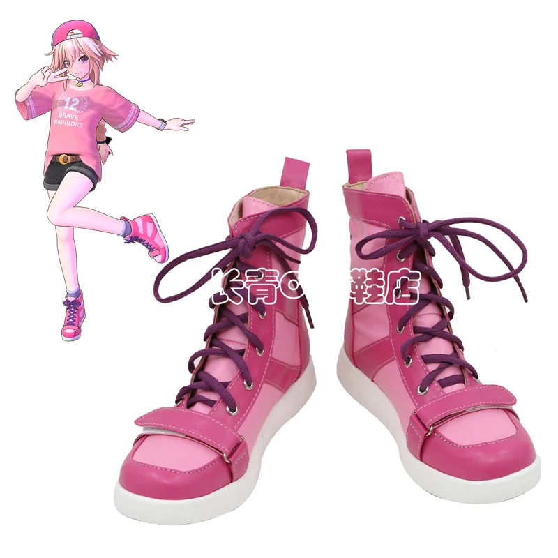 Fate/Extella Link Rider-class Servant Twelve Paladins of Charlemagne Astolfo Heroic Spirit DLC Ver Game Cosplay Shoes Boots C006