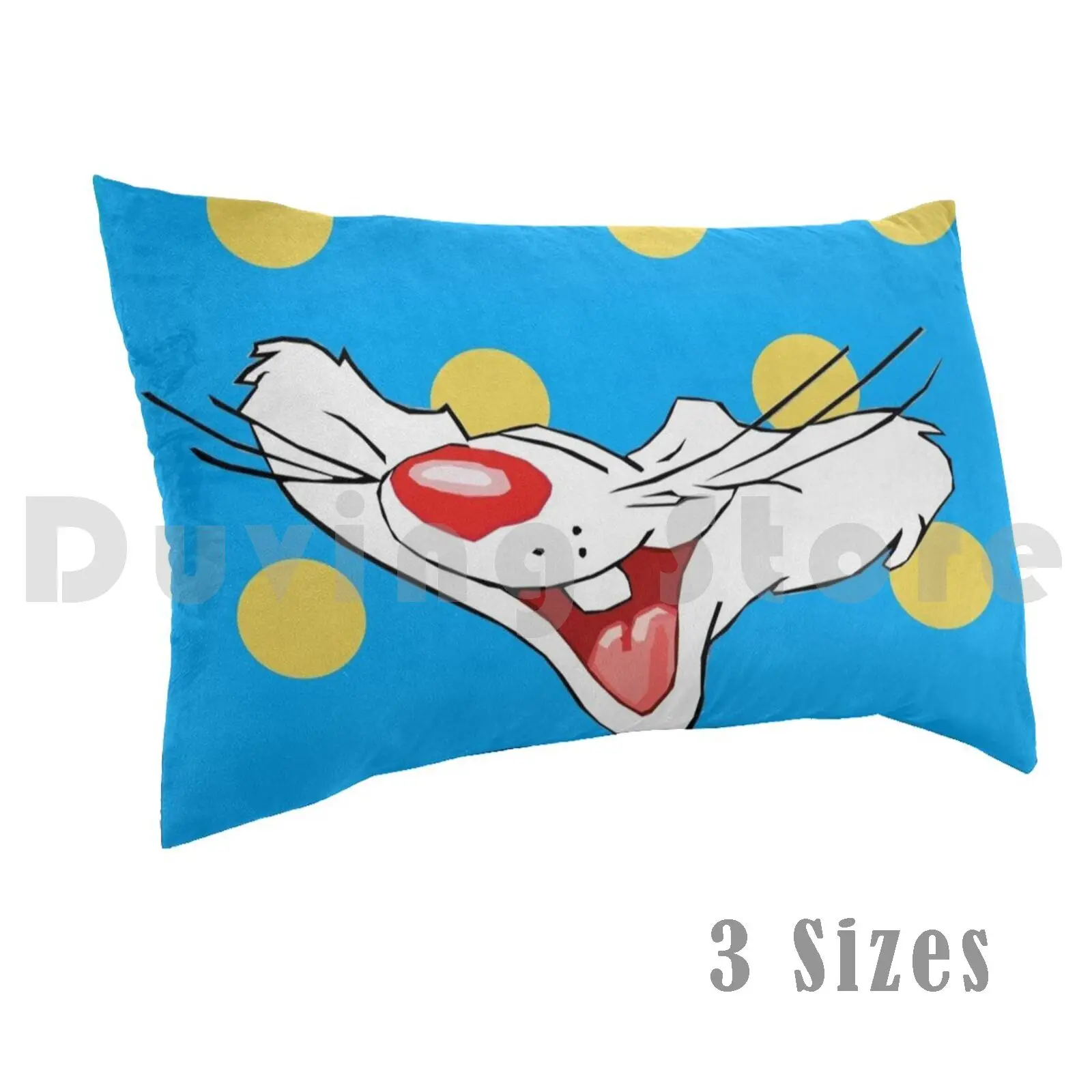 

Funny Rabbit! Pillow Case Printed 35x50 Rabbits Fun Funny Roger Smile Cartoon Animated Movie