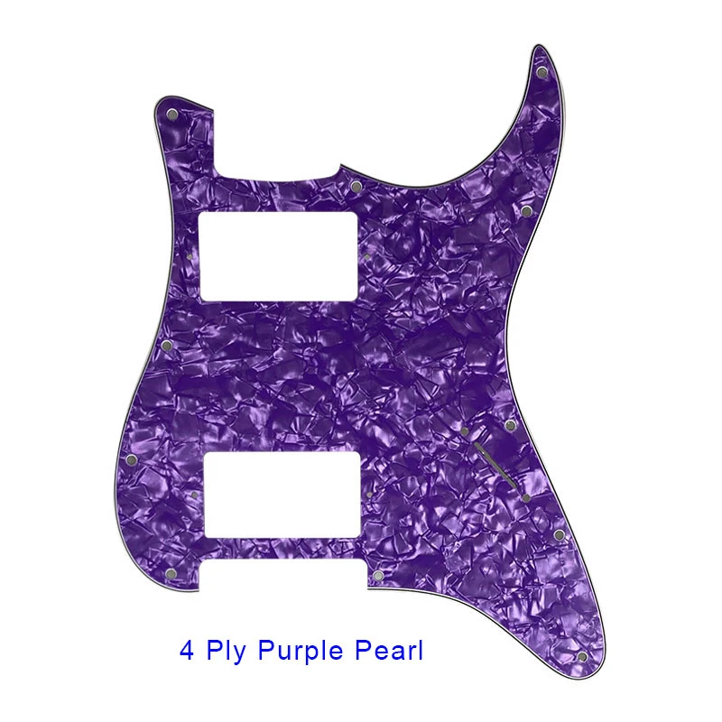 Pleroo Guitar Accessories Pickguards No Control Hole With 11 Screws For Fender Standard ST HH Strat Guitar With PAF Humbu