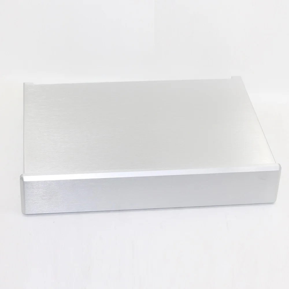 330X61.5X228mm Decoder Shell Power Amplifier Box CNC Enclosure DIY Aluminum Silver Case PSU Rear Chassis Preamp Dual Channel DAC