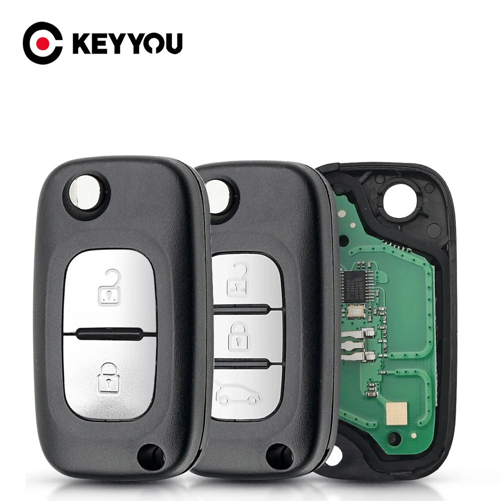 thumbnail image 2 of Complete Key Housing Kit For Renault Safrane – Includes Flip Remote Cover, Battery, And Switch 2 of 5