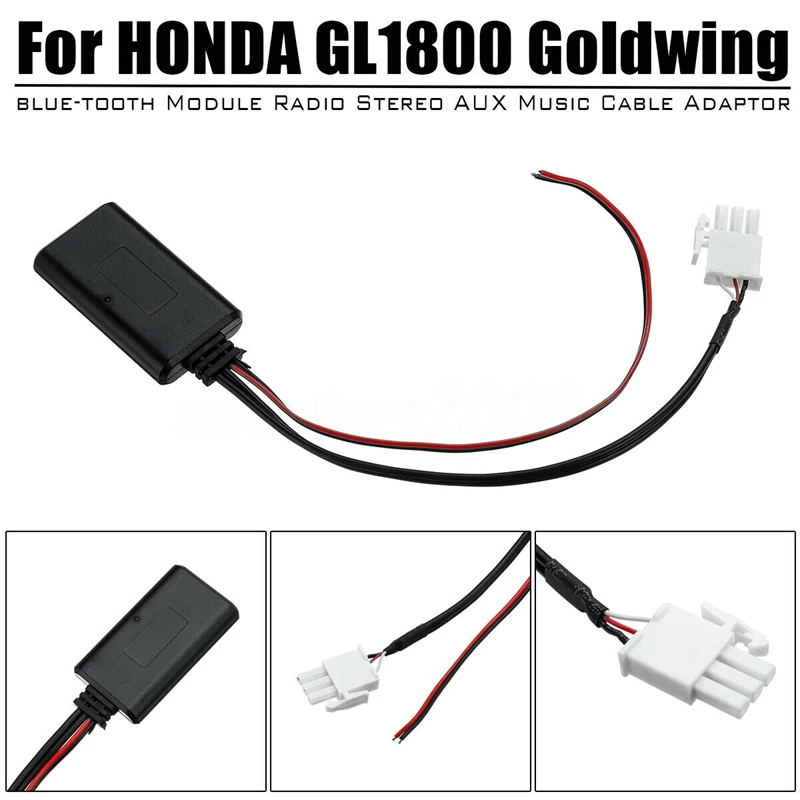 Bluetooth Modul Radio Stereo AUX Musik Kabel Adapter für HONDA GL1800 Goldwing