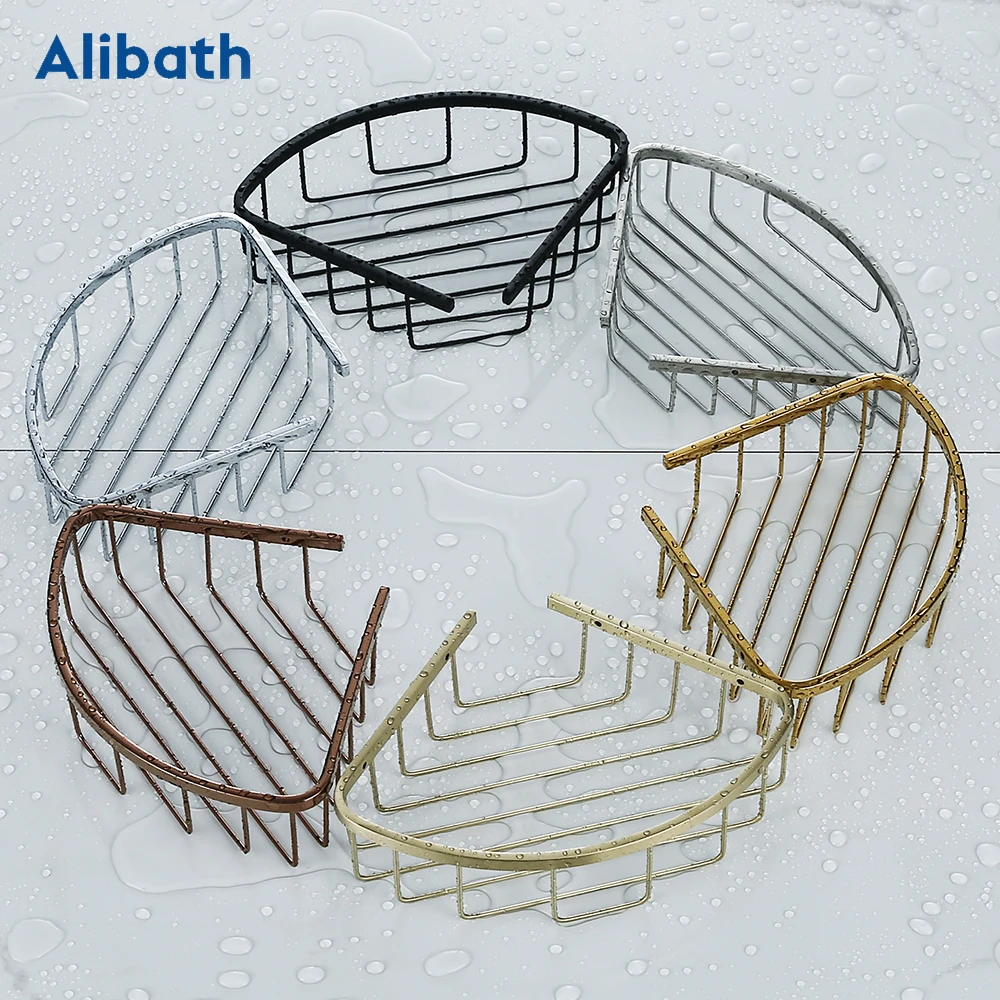 Bathroom Shelf Black Stainless Steel Wall-Mounted  Shampoo Shelf Cosmetic Shelves Kitchen Nets Shelf Storage Rack Organizer Rack
