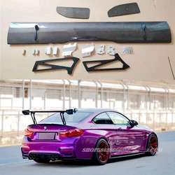 For BMW F30 F32 F36 F10 F12 E92 E93 G30 G20 E82 E90 M3 M4 GTS 2 Style Carbon Fiber Rear Spoiler For car m2 m3 m4 car styling