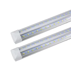 Tubo de bombilla LED T8, 2835 SMD, forma de V, 57cm, 2 pies, blanco cálido/blanco frío, iluminación interior para lámpara de pared de cocina