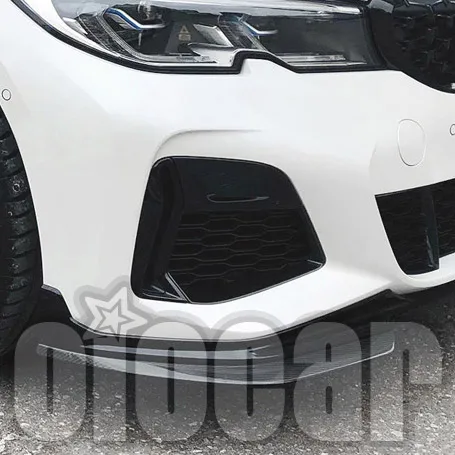 MP Style 2Pcs Dry Carbon Front Lip for BMW 3series 3er G20 G21