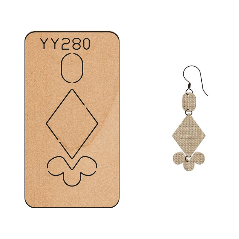 

Wood Mold Earrings Cut Mold Earring Wood Mold YY280 Is Compatible with Most Manual Die Cut