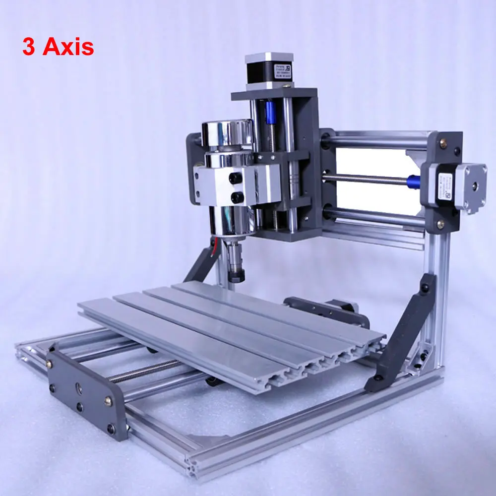 DIY 4แกนอลูมิเนียม CNC Router ไม้แกะสลัก3020ความเร็วสูง300W มอเตอร์แกน PCB PVC Milling ตัดเครื่อง