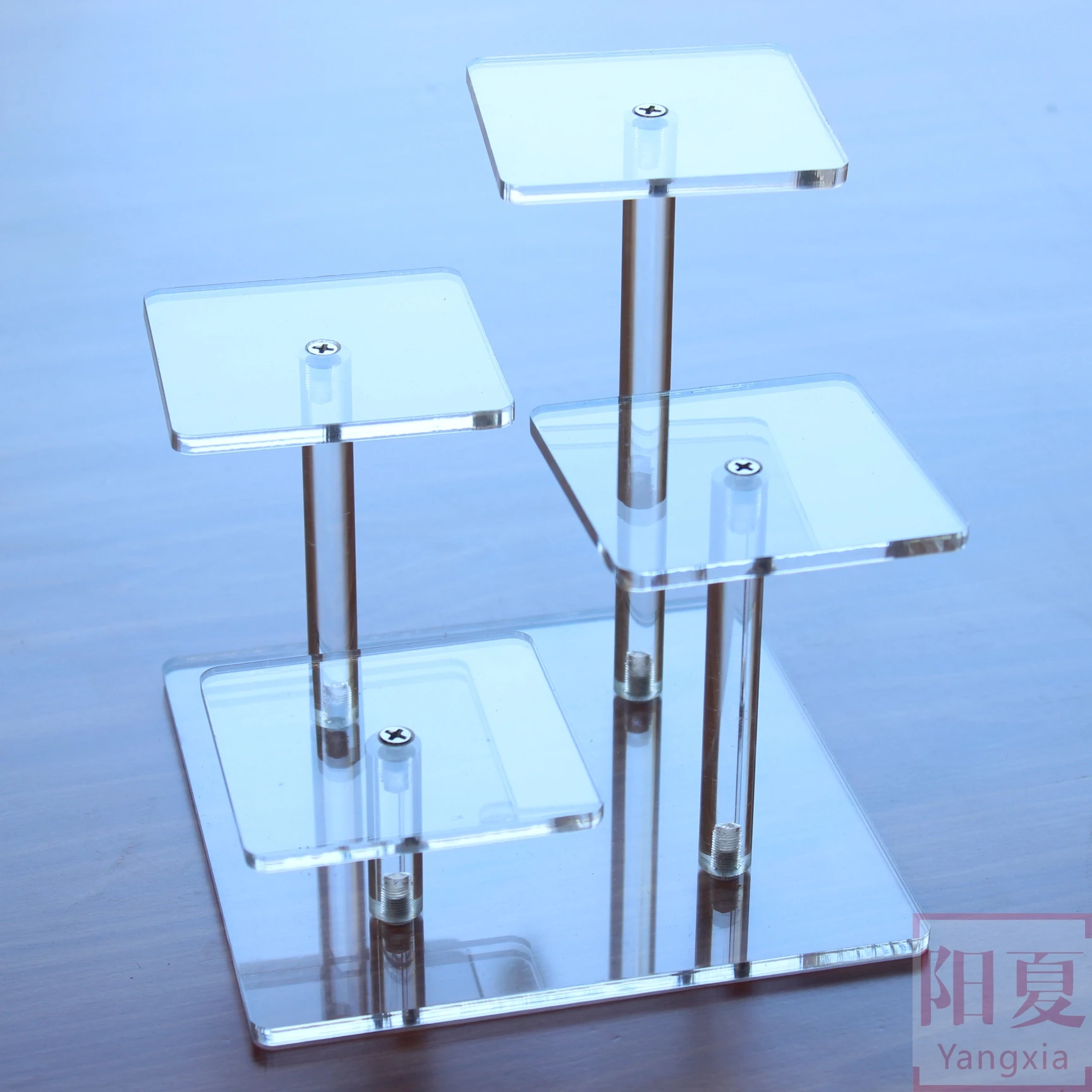 Transparent Acrylic Hand-Made Rack Multi-Layer Square Cosmetics Display Jewelry Decoration Display Rack