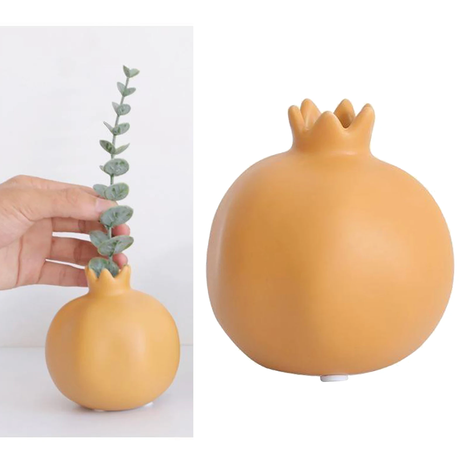 Pomegranate Vase Home Decor,Ceramic Ornament,Home Living Room Bedroom Creative