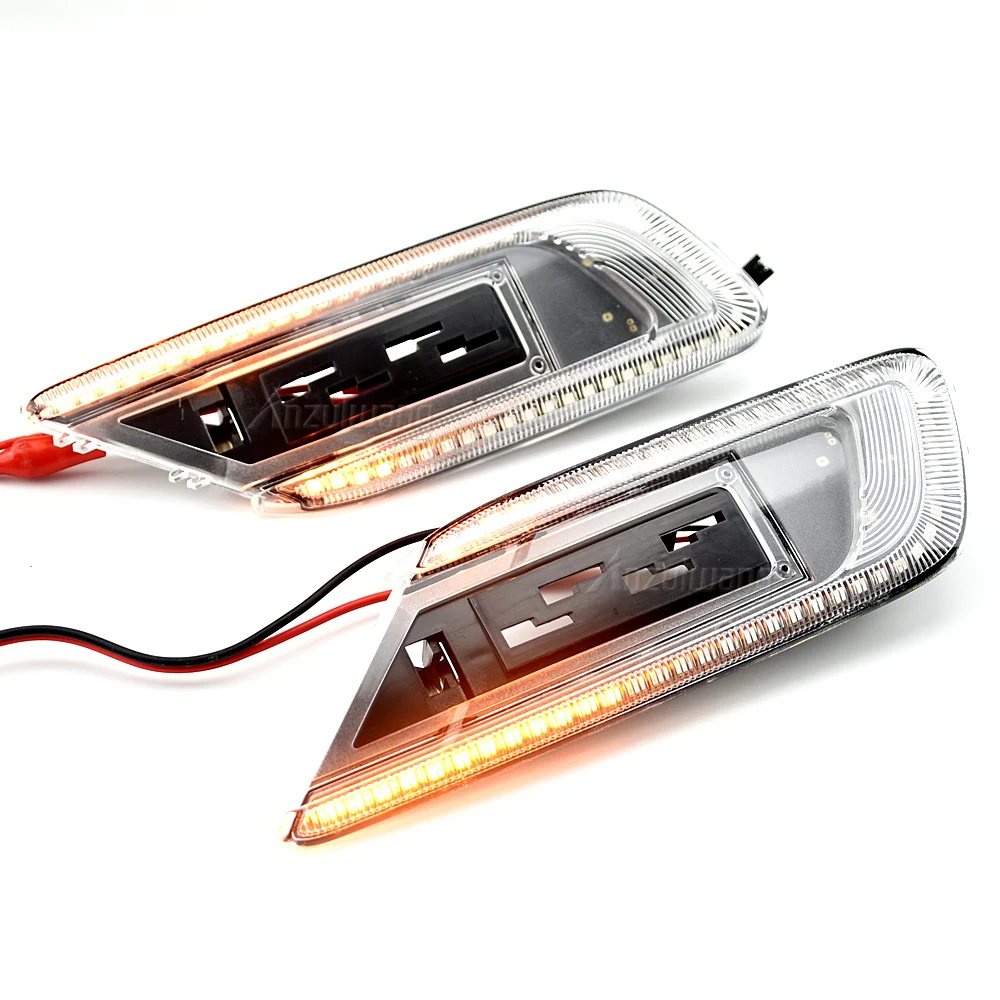 2Pcs For Mini Cooper F54 Clubman 2015 2016 2017 2018 2019 2020 Dynamic Sequential LED Side Fender Marker Light Lamp Indicator