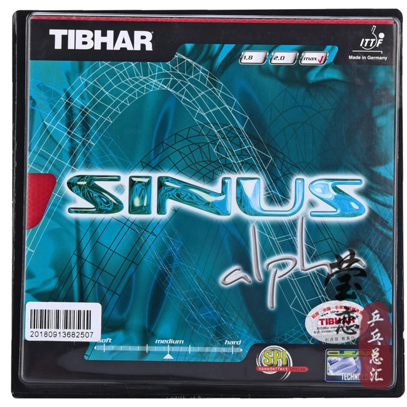 

Original Tibhar sinus alpha pimples in table tennis rubber table tennis rackets racquet sports fast attack loop made in Germany