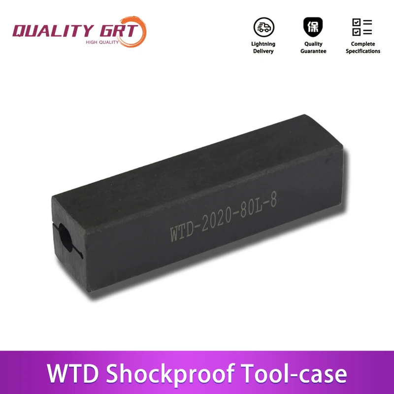 Q.Grt Shockproof bar cutter sleeve WTD-2016-80/ 2020-80/2525-80/1616 -5/6/7/8/10/12 fixed inner hole turning bar