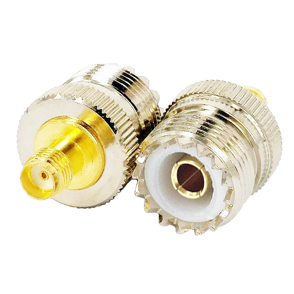 UHF to SMA Connector SO239 PL259 UHF Female to SMA Female Jack RF Coaxial Coax Adapter For Car Radio Antenna