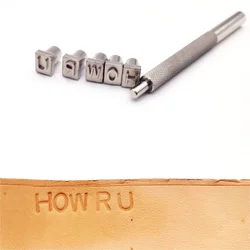 Metal Stamps Set Stamping Die Tool with 52 Letters and 10 Numbers for Leather Craft DIY Vegetable Tanned Leather Embossing