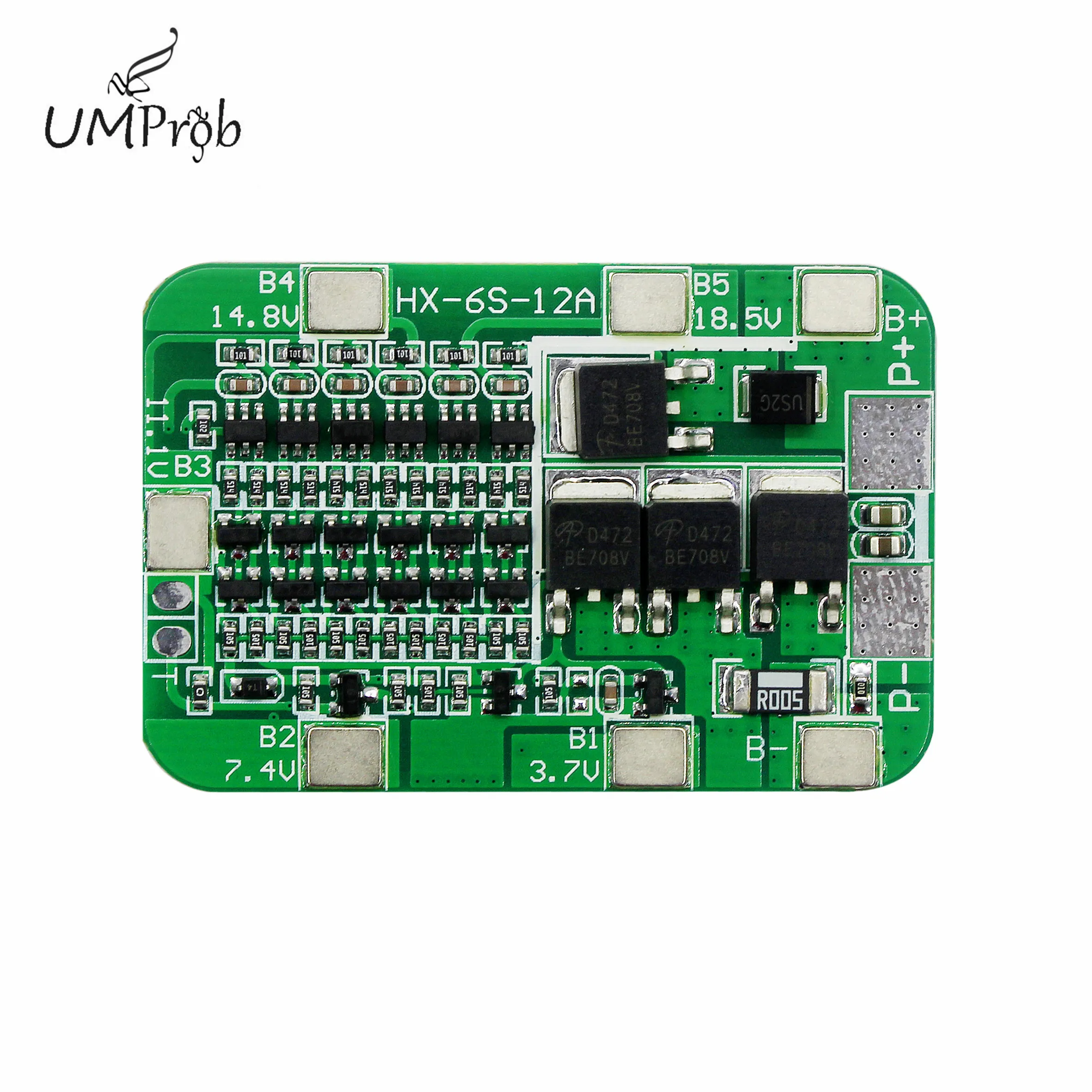 6S 15A 24V PCB BMS Protection Board For 6 Pack 18650 Li-ion Lithium Battery Cell Module Battery Protection Board