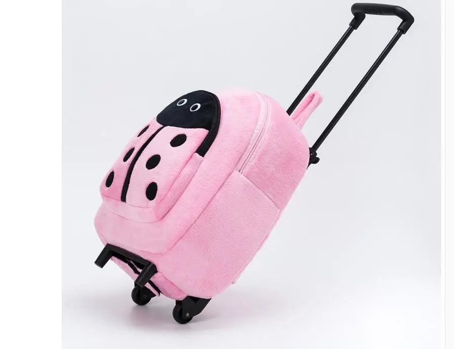 wheeled backpack girls kid Rolling backpack for School cartoon double use backpack wheels Travel Trolley backpack bags for kids