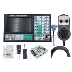 5-axis 500khz motion control system mach3 USB offline cnc controller G code 5-axis emergency stop steering wheel 75w24vdc