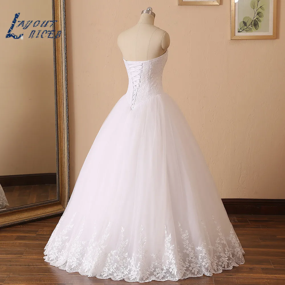 YQS009-Vestido De novia sin mangas, Vestido De novia De encaje con escote Corazón, hecho A medida, gran oferta