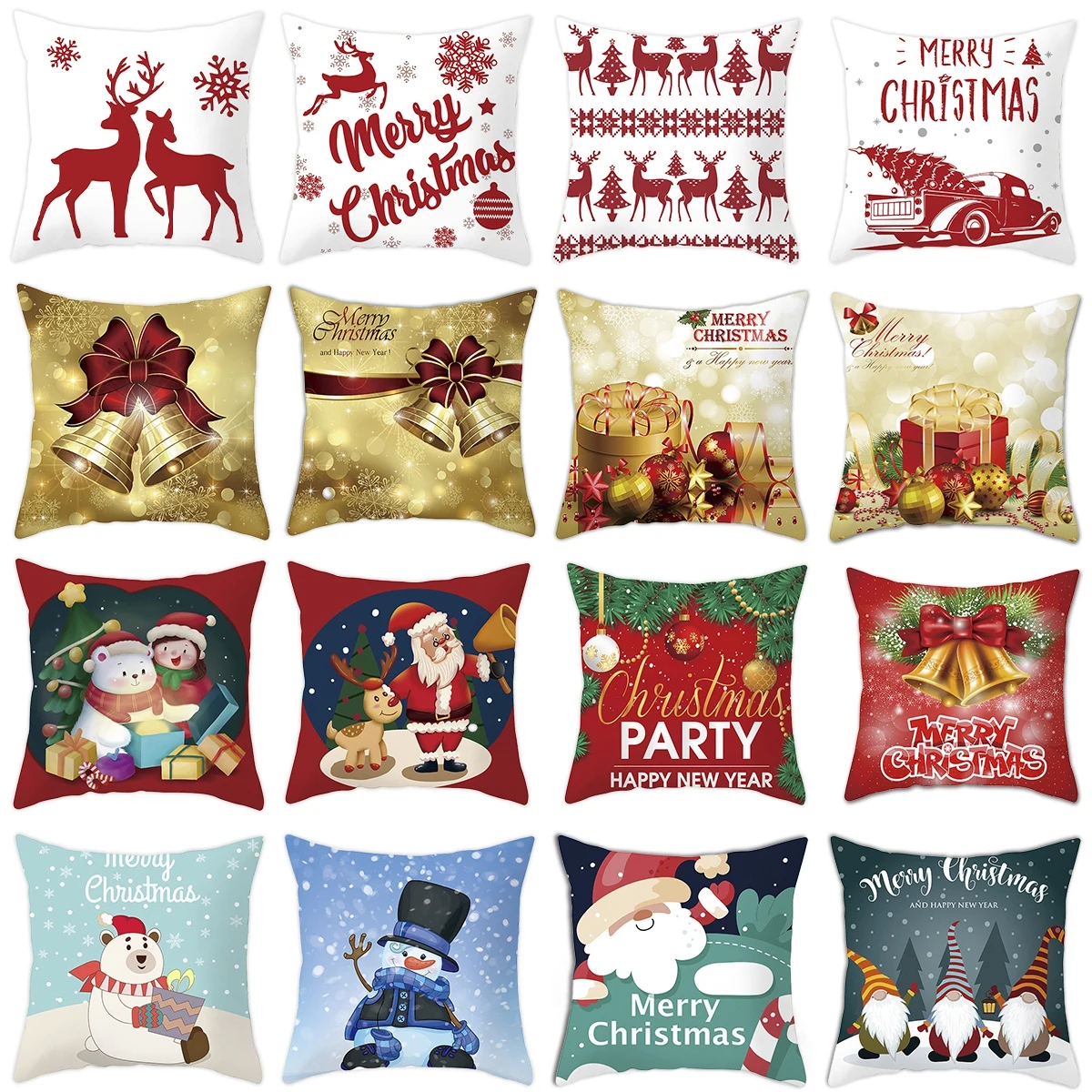 

Christmas Cushion Cover Merry Christmas Decorations for Home 2022 Christmas Ornament Xmas Gifts Navidad Noel Happy New Year 2023