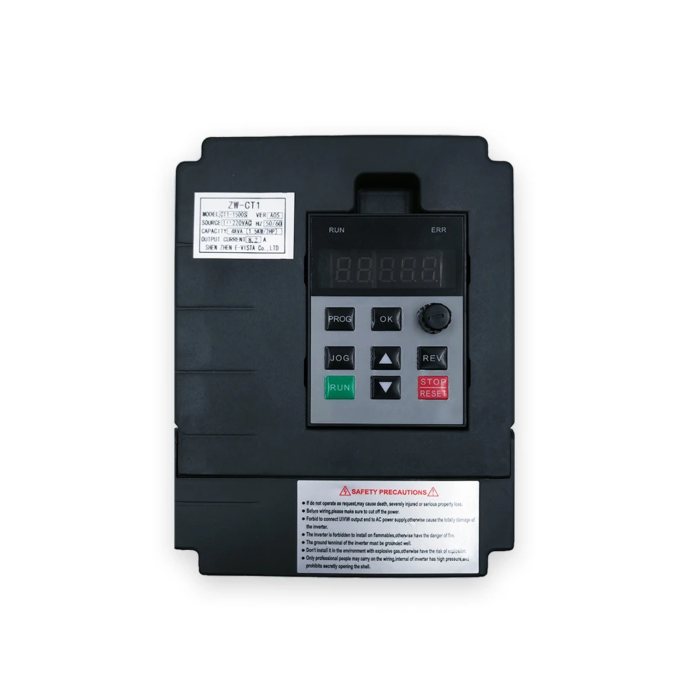 Pабота с видео на русском языке VFD 1.5KW/2.2KW ZW-CT1 3P 220V 380V Output Frequency Converter Variable Frequency Drive wzw RU