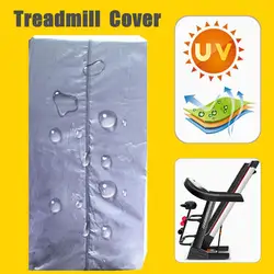 Gray Waterproof Treadmill Cover Indoor Outdoor Running Jogging Machine Dust Proof Shelter Protection Treadmill Dust Covers Shelt