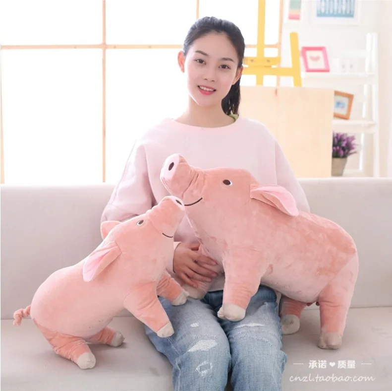 25-60cm Cute Cartoon Pig Plush Toy Soft Animal Stuffed Pig Plush Doll kawaii Pink Pig Pillow Birthday Gift for Children Girls