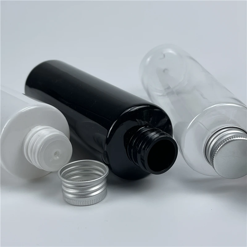 200ml X 30 Aluminum Screw Cap Cosmetic Plastic Bottles Personal Care Packaging Bottle For Toner Emollient Water Essential Oil