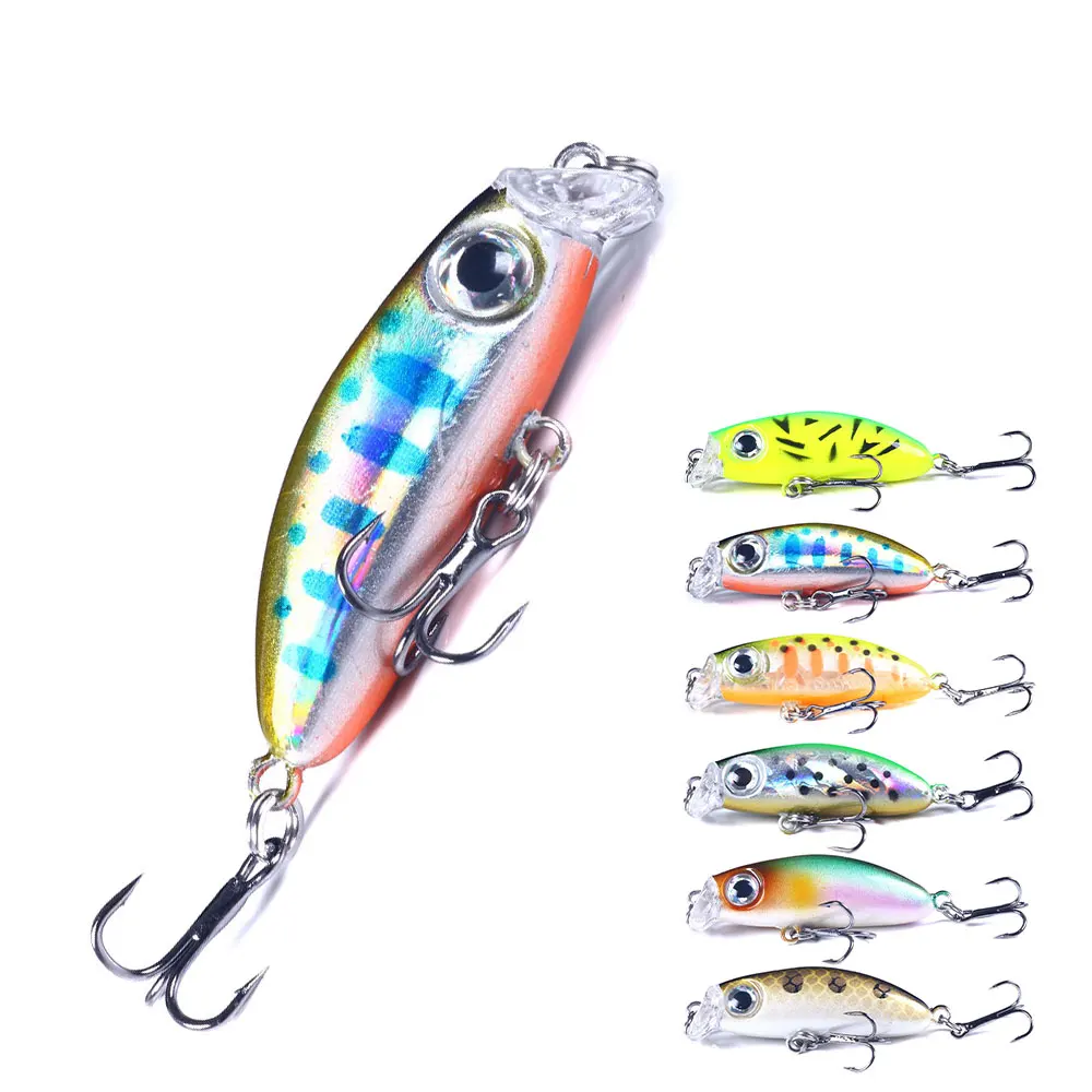 Floating Minnow Fishing Lure Artificial Hard Baits 4.2cm/3.1g Crankbait Jerkbait Wobbler Fishing Tackle Mini Lure