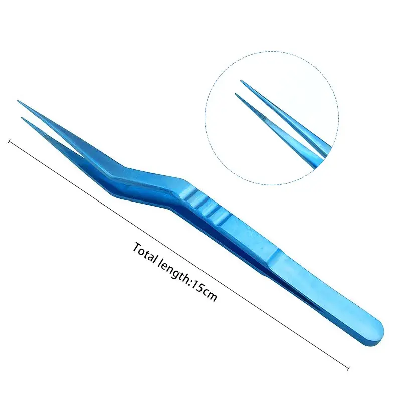 Titanium Alloy Forceps Veterinary Ophthalmic Tweezer Micro Forcep Plastic Instrument Ophthalmic