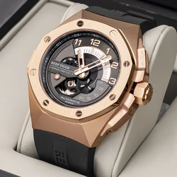 Riff Tiger/RT 2020 Neue Herren Uhren Top Brand Luxus Rose Gold Automatische Mechanische Wasserdichte Sport Relogio Masculino RGA92S7