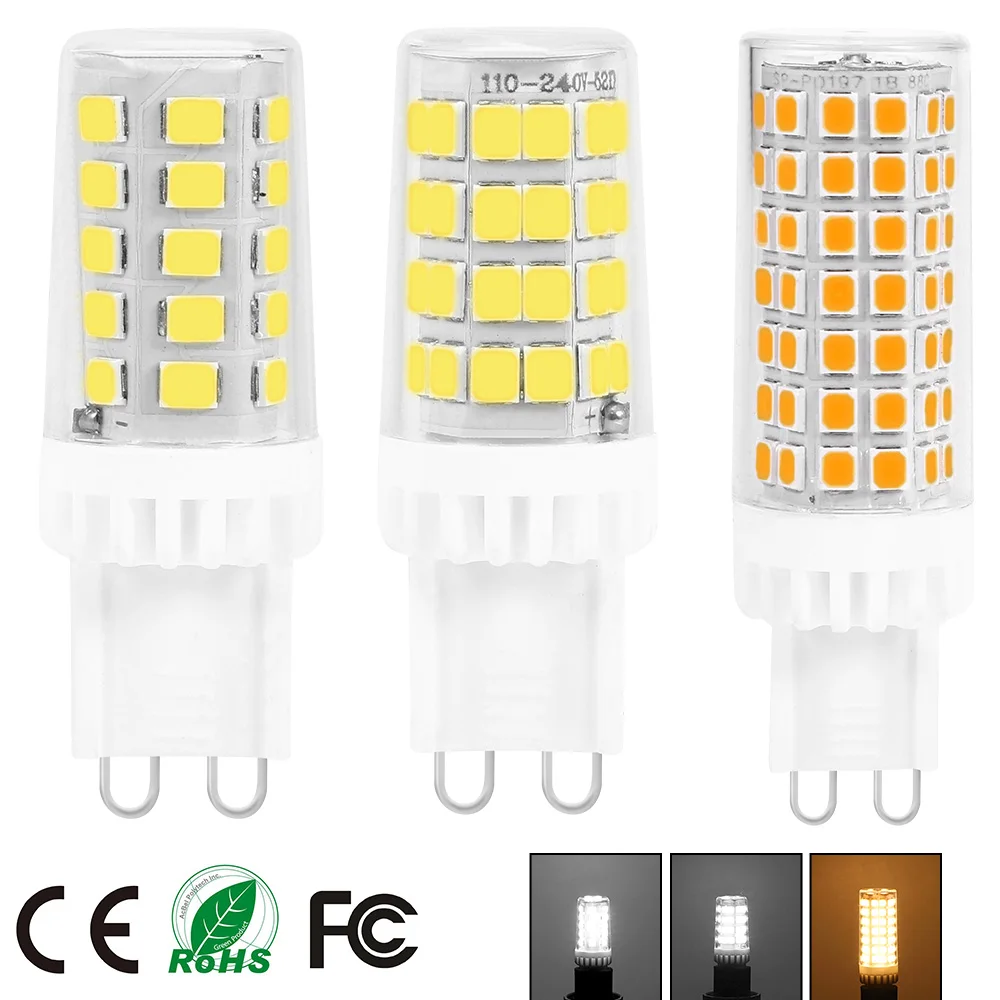 

G9 LED Bulb AC 220V 3W 5W 9W G9 LED Lamp Spotlight SMD2835 Chandelier Bulb Home Lighting Corn Light Replace Halogen Lamp lampara