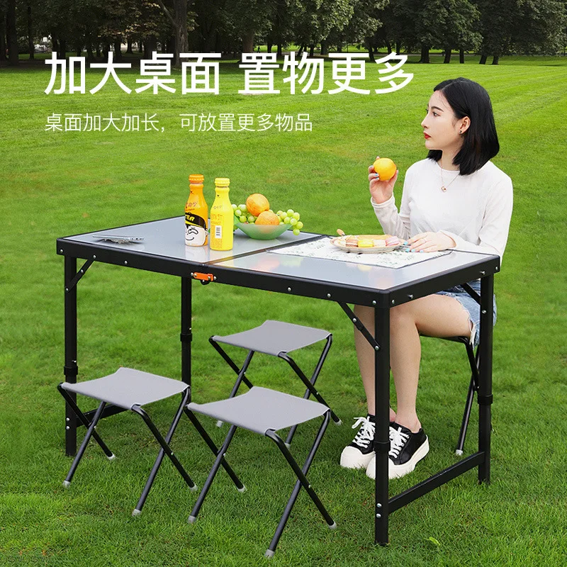 

Portable Outdoor Picnic Folding Desk Camping Table Ultralight Folding Table Tent Table Aluminum Alloy Table For Fishing Desk